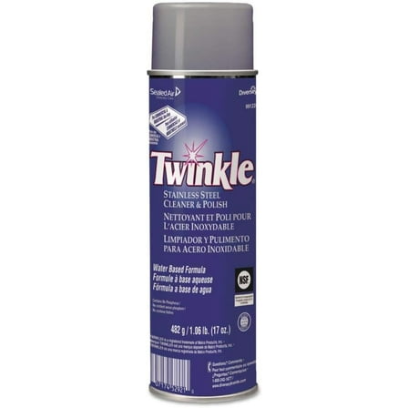 Janitorial Supplies DVO991224EA - Size : 17 oz. - Twinkle Stainless Steel Cleaner and Polish - Each