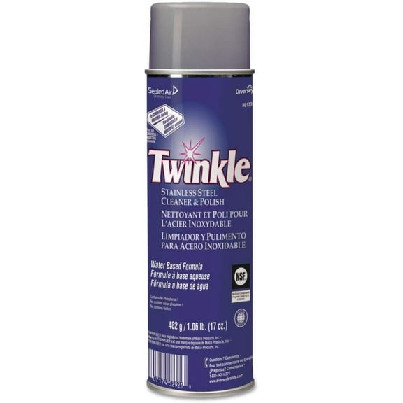 Janitorial Supplies DVO991224EA - Size : 17 oz. - Twinkle Stainless Steel Cleaner and Polish - Each