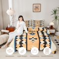 thumbnail image 3 of Homewish Vintage Boho Rhombus Queen Comforter Set,Abstract Stripes Comforter Sets Queen,Cream,Black Reversible,3-Piece,1 Comforter and 2 Pillowcases, 3 of 7