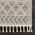 thumbnail image 6 of Hauteloom Magnolia MGN-2300 - Molde Moroccan Farmhouse Living Room Bedroom Area Rug with Tassel - High Low Carpet - Tribal Boho Style - Southwestern Geometric Pattern - Beige, Cream 8'10" x 12', 6 of 7
