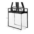thumbnail image 2 of Approved Clear Plastic Tote Bags with Handles (12x12x6 In, 2 Pack), 2 of 5