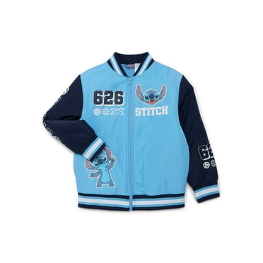 Lilo & Stitch Big Girls Bomber Jacket, Midweight, Sizes XS-L