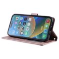 thumbnail image 7 of Mantto for iPhone 16 Wallet Case with Detachable Wrist Strap & Shoulder Strap,Shockproof Luxury PU Leather Purse Credit Card Slots Magnetic Flip Kickstand Crossbody Phone Case, Rosegold, 7 of 7