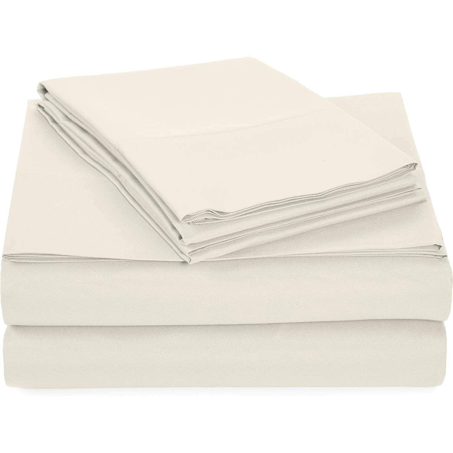 Basics Lightweight Super Soft Easy Care Microfiber Sheet Set Queen
