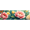 thumbnail image 4 of Floral Themed Backdrop Banner with Butterflies and Flowers Background Party Decorations Photo Props Garden Parties Spring Events Wedding Receptions Decor Setup, 4 of 4