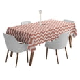 thumbnail image 1 of Vargottam Indoor/OutdoorTablecloth58x58 Inch SquareTablecloth with Umbrella Hole and Zip- Waterproof PatioTableCloths- TableCovers for Backyard RectangularTable- Peach, 1 of 5