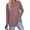Fuchsia, variant on Fantaslook Lightweight Sweatshirts for Women Long Sleeve Crew Neck Tops Casual Curved Hem Shirts