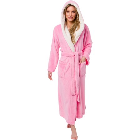 Silver Lilly Silver Lilly Women S Full Length Plush Hooded Bath