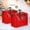 Red, variant on Red Storage Bag Portable Tote Bag For Holiday Decoration Ornament Storage 2 Pack 42 X 27 X 38 Cm Cloth Material Red Color Envelope Shipment Eligible