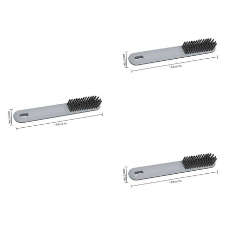 

3pcs Cute Small Shoe Brush Laundry Soft Brush Travel Cleaning Brush [White Card Pack]