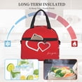 thumbnail image 6 of DouZhe Lunch Bags for Women and Men, For You Red Hearts Prints Reusable Portable Insulated Cooler Waterproof Lunch Tote Bag for Travel Work School Picnic, 6 of 7