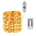 thumbnail image 2 of Luz Solar para exteriores de 20m 200LED cadena de lámpara de Ehuebsd alambre de cobre impermeable 8 modos Flash Multicolor luz de hadas para decoración de Navidad, 2 of 8