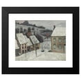 thumbnail image 2 of Victor Charreton 24x20 Black Modern Framed Museum Art Print Titled - Murol in the Snow (C. 1920), 2 of 5