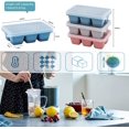 thumbnail image 5 of Bandejas para cubitos de hielo resistentes a la temperatura, base de silicona de fácil liberación y material de calidad alimentaria, sin BPA y con certificación Lfgb para un uso seguro, bandejas para, 5 of 5