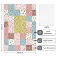 thumbnail image 2 of 2 Pcs Pioneer Flower Floral Print Pattern Kitchen Towels, Funny Microfiber Dish Towel Set, 18" X 26" Tea Towels, 2 of 6