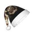 thumbnail image 2 of Bingfone Metal Style Horned Skull for Kids Christmas Hat Santa Hat for Boys Girls Teenager for Christmas New Year Xmas Festive Holiday Party Supplies Gifts, 2 of 6