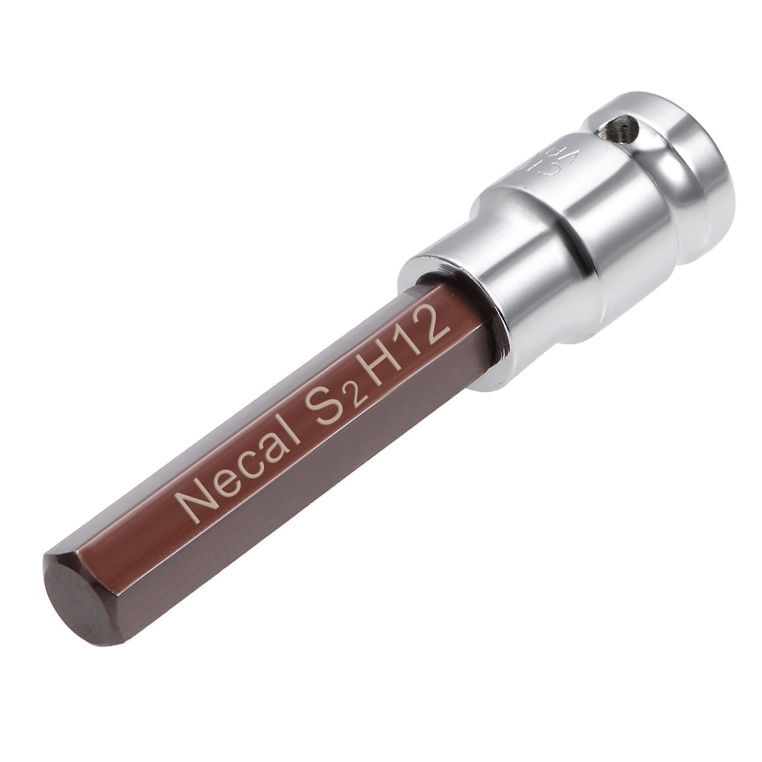 1/2 Inch Drive x 12mm Long Hex Bit Socket, Metric, S2 & Cr-V Steel