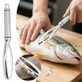 thumbnail image 2 of ETHKIA Tool for Scraping Fish Scales, Multifunctional Stainless Steel Fish Scale Removal Cleaning Set, Ideal Choice for Culinary Lovers Silver, 2 of 6