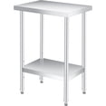 thumbnail image 2 of Royalbelle Table de Préparation en Acier Inoxydable 12x24 avec Tablette Inférieure, Sans Roue, 2 of 6