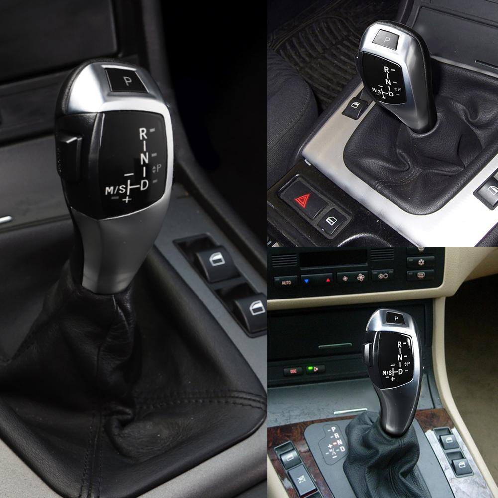 LHD Automatic LED Gear Shift Knob Retrofit Kit For E90 E92 E84 E89 For F30 Style KIMISS Gear Shift Knob Head Shift Lever Bright black 