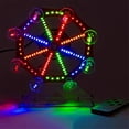 thumbnail image 5 of DIY Electronic Kit LED Rotating Skyscraper Wheel Flashing Soldering Project Practice Kit 10 Kinds Flashing Mode Remote, 5 of 7
