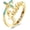 gold, variant on Faith Cross Rings Adjustable 925 Sterling Silver Turquoise Faith Over Fear Cross Rings Christian Religious Jewelry Gifts For Women Men