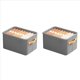 thumbnail image 1 of 2X Organizador de Armario Multifuncional, Caja de Almacenamiento con de Acero, Caja de Almacenamiento de Ropa Plegable de Tela para Dormitorio B, 1 of 4