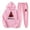 Pink, variant on USSUMA Christmas Women's Sweatsuit Women’s Hoodies Long Sleeved Pullover Sweatpant Outfits Pocket Drawstring Print Tracksuit Stretch Waist Trendy Jogger Sets Oversized Fitness Workout Fall Suit