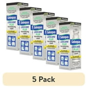 (5 pack) Salonpas lidocaine plus 3 oz roll on pain relieving liquid 4% lidocaine