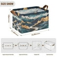 thumbnail image 7 of Yayeee Foldable Storage Basket for Shelves with Handles Waterproof Cloth Bins, Green Mountains, 7 of 7