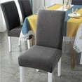thumbnail image 4 of Fundas elásticas para sillas de comedor, 6 piezas, color gris, 4 of 4
