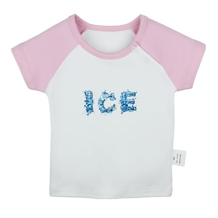 

Nature Pattern Ice T shirt For Baby Newborn Babies T-shirts Infant Tops 0-24M Kids Graphic Tees Clothing (Short Pink Raglan T-shirt 0-6 Months)