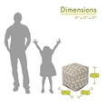 thumbnail image 5 of Majestic Home Goods Stretch Indoor Ottoman Pouf Cube, 5 of 6