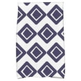 thumbnail image 2 of E by Design 18 x 30-inch,Diamond Jive 1 Geometric Print Hand Towel Blue, 2 of 2