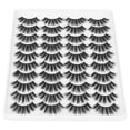 thumbnail image 1 of Pestañas postizas gruesas, 20 pares de pestañas postizas largas, suaves y profesionales, maquillaje, pestañas postizas, rendimiento confiable, 1 of 8