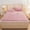 Pink #3, variant on Solid Color Thick Taffeta Velvet Mattress Pad | Quilted Slip-Resistant Flannel Mattress Topper | Warm Foldable Mattress Pad 59x78 Inches | 1 Piece