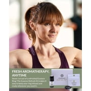 Essence Refresh Kit – Lemongrass Essential Oil – Black Personal Aromatherapy Pod