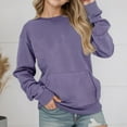 thumbnail image 2 of Byoo Toddler Girls Casual Sweatshirt Solid Color Crew Neck Pullover Top Fall Soft Sweatshirt, 2 of 5