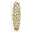 thumbnail image 4 of DecMode 31" Coral Cutout Gold Aluminum Metal Vase, 4 of 13