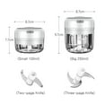 Ptlom Electric Mini Garlic Chopper, Food Slicer And Mini Food Processor