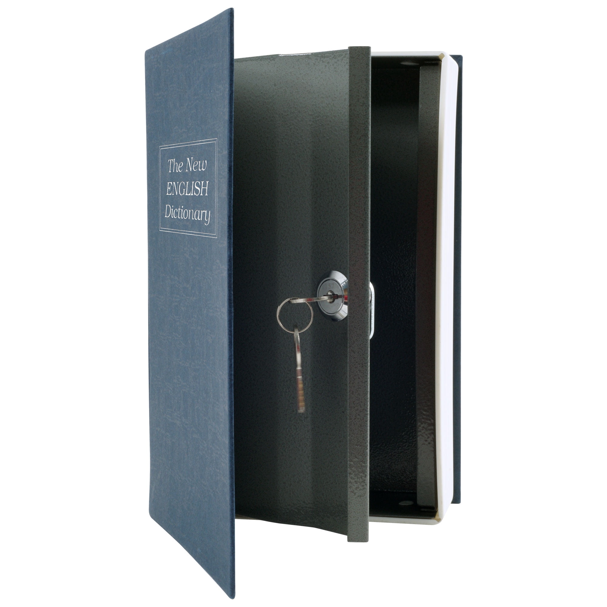 Stalwart Book Safe with Key - Portable New English Dictionary Hidden Safe