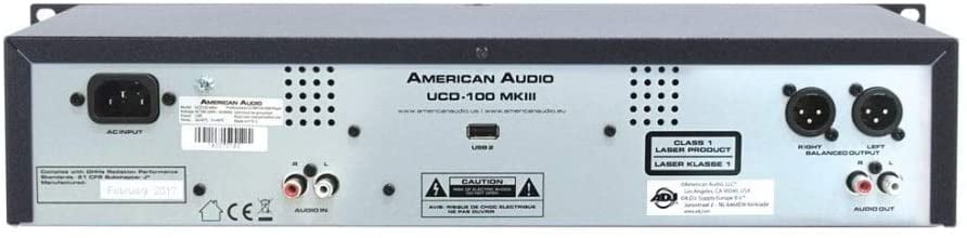 American Audio UCD-100 MKIII Single CD/MP3/USB Player 2 RU 