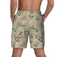 thumbnail image 2 of Lsque Mens Swim Trunks Marine Sailing Badges Pattern - Bathing Suit Compression Liner - Beach Swim Shorts Swimwear - (S-3XL) - Stretch Quick Dry -X-Large, 2 of 9