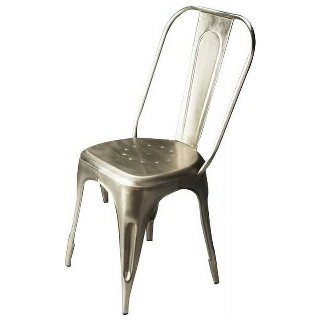 Butler Specialty Fauteuil d'Appoint Industriel Chic en Argent