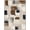 Beige Brown Blue, Pattern 4, variant on ODIKA 8'x10' Washable Area Rug Non-Slip Chair-Friendly Mat Navy Painterly Absract Shapes Featuring Asymmetrical Abstract for Dining Room, Large Office, Lounge