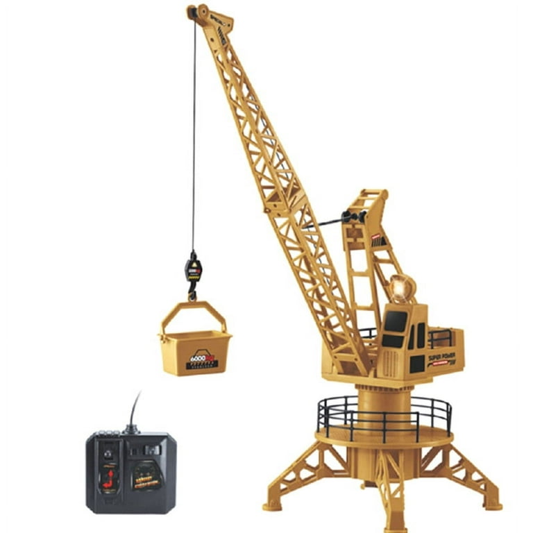 RC Tower Cranes Remote Control 4 Channels 360 Degree Rotation