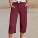 thumbnail image 1 of WILLBEST Pantalones Casuales para Mujer, Cintura Alta, Corte Holgado, Deportivos, Cómodos, Pierna Recta, Pantalones de Moda para Uso Diario y Uso Diario. XXXL, 1 of 4