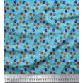 thumbnail image 1 of Soimoi Polyester Crepe Fabric Trophy,Timer Clock & Basketball Sports Print Sewing Fabric Yard 42 Inch Wide, 1 of 3