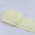 thumbnail image 3 of Rongfmy 2m Turkey Feather Fringe Trims Lace Ribbon Sewing Decorations beige, 3 of 9