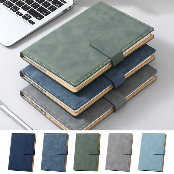 Magnetic Closure Notebook | Business Office Notepad | Conference Journal | Elegant Design | Durable Paper | 8.54x5.83 in | Dark Blue Navy Green Gray Light Blue | 1 Pack | Professional Productivity